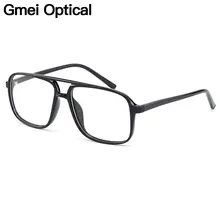 Gmei оптический Urltra-светильник TR90 Ретро черный двойной луч мужские очки оправы для очков по рецепту оптические очки H8024