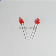 1000 шт 1,8 мм красный ультра яркий рассеянный светодиодный светильник