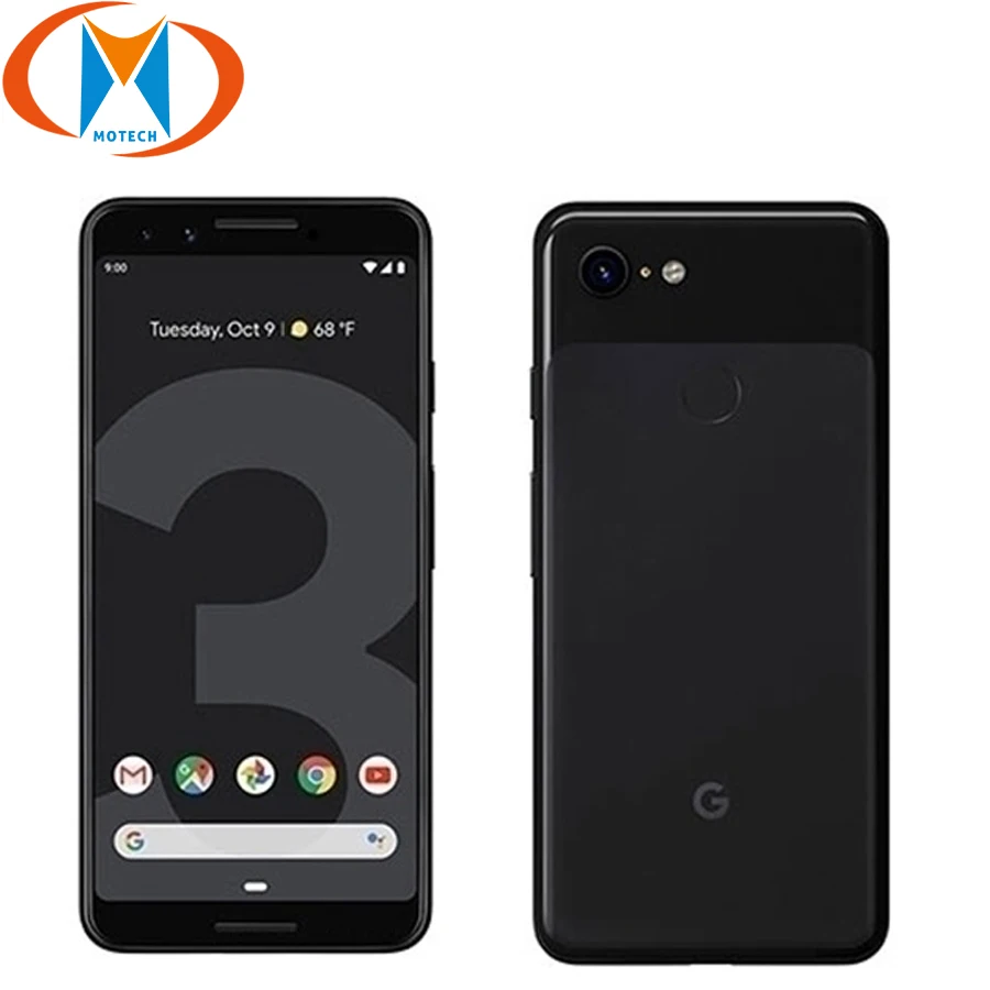 Мобильный телефон Google Pixel 3 экран 5 дюйма Восьмиядерный процессор Snapdragon 845 4 Гб ОЗУ
