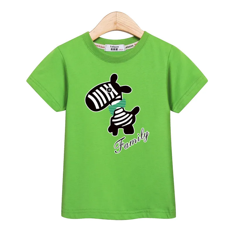 Baby boys Christmas deer cartoon clothes kids tshirt summer cotton girl dress short sleeve family party tees parent-child shirt - Цвет: Green1