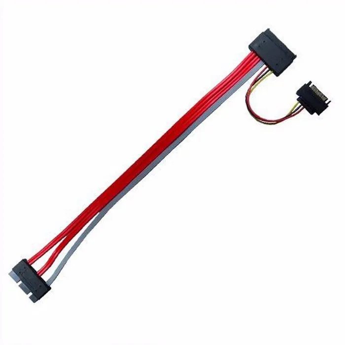 SFF-8639 Raid SATA 3.2 Express 18pin (7+7+4) & 15Pin Power to SFF-8482 SAS Express 29pin Data Raid Cable 30cm 1ft 0.3m