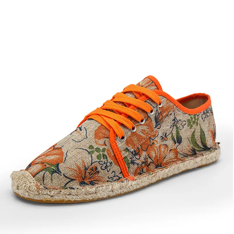 

Mens Shoes Lace Up Espadrilles Men 2019 Summer New Canvas Hemp Rope Shoes Men Breathable Men's Footwear Zapatos Hombre