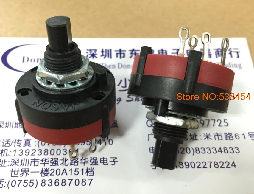 3PCS Rotary band switch 1 knife 3 gear rotation switch switch threading