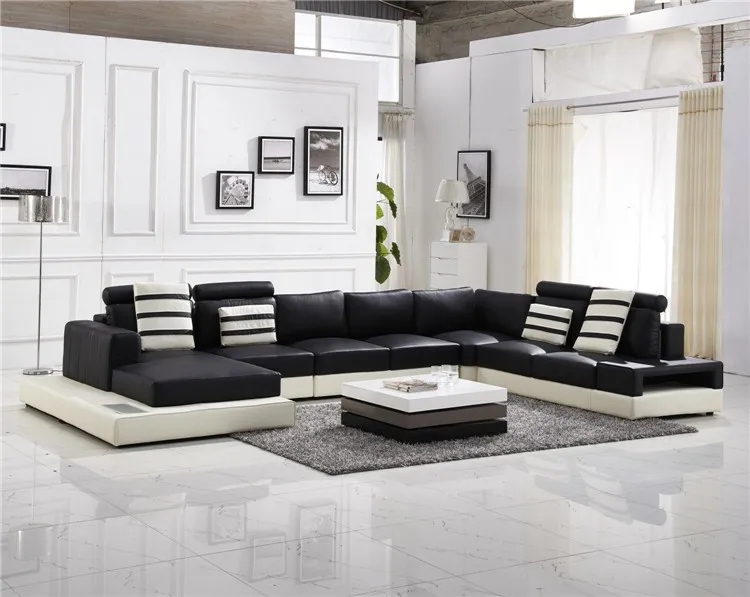 

2015 popular home funiture real leather sofa/modern living room sofa