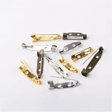 50 шт., брошь на застежке, основание 20/25/30 мм цвет серебристый, Золотой бронзовая шпилька фитинг для броши для DIY брошь для изготовления украшений вручную аксессуары