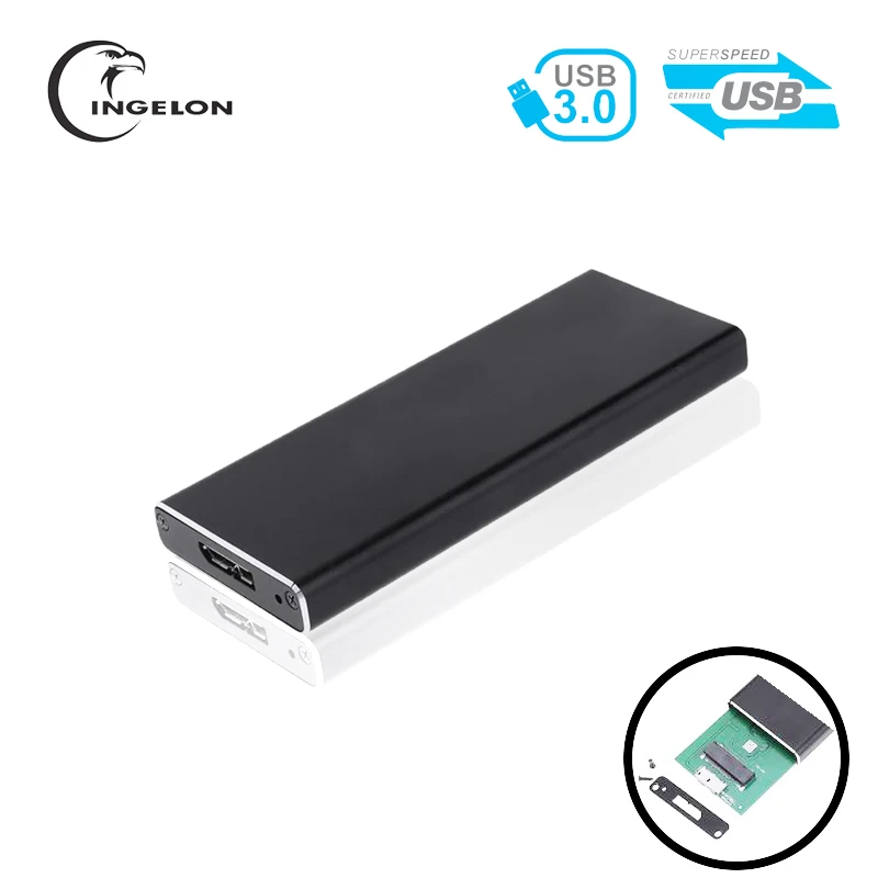 

ssd m.2 to NGFF SSD Enclosure Compatible with SATA based SSD enclosure usb 3.0 hard disk external ssd USB 3.0 Fall 2242/2280