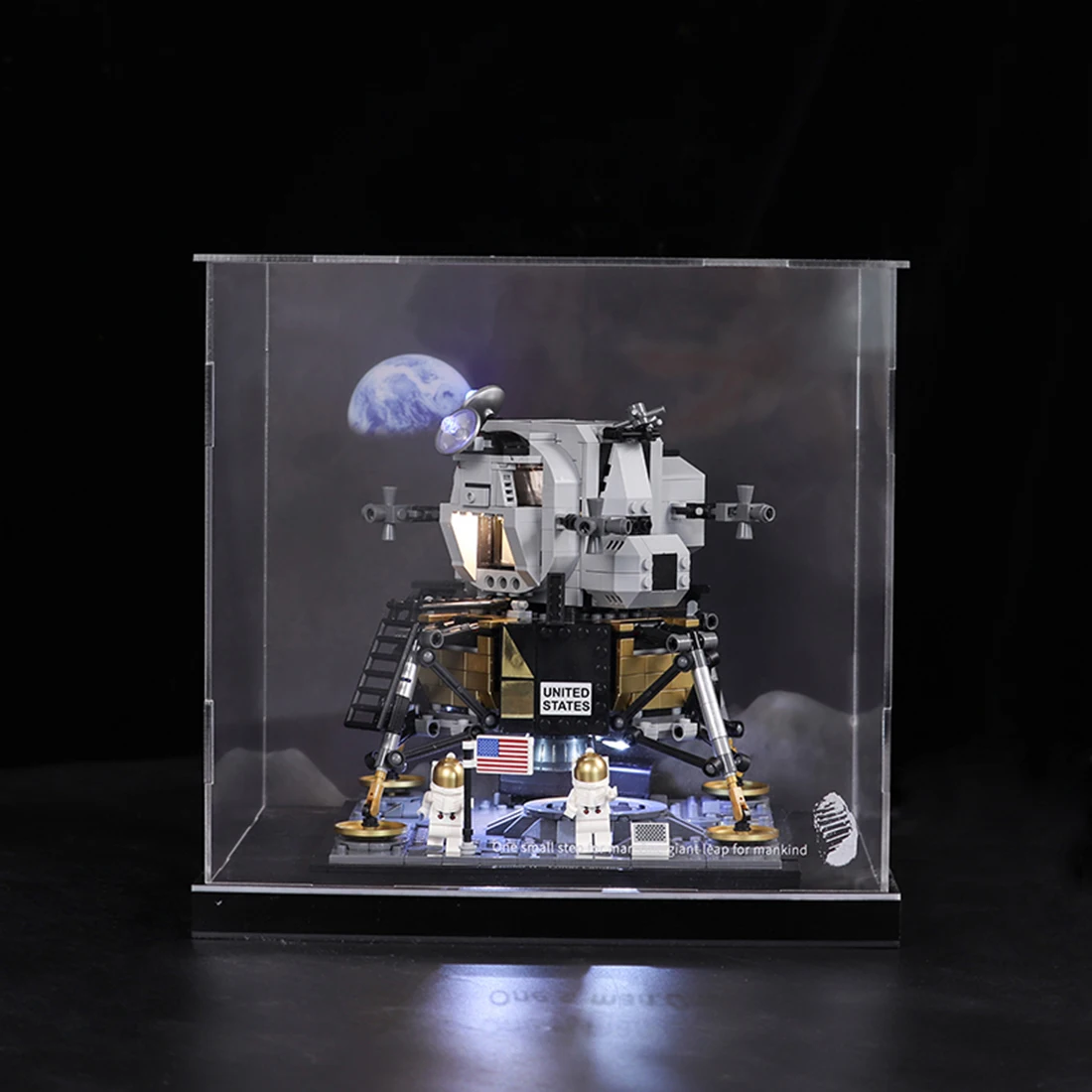 

Acrylic Display Show Box with Cover for Apollo Saturn 11 Moonlight Cabin 10266 -Transparent Inkjet Type( Box Only,No Kit)