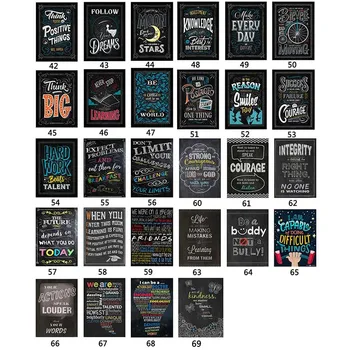 

Motivational Classroom Wall Posters Inspirational Quotes for Students Teacher Classroom Decorations TN99