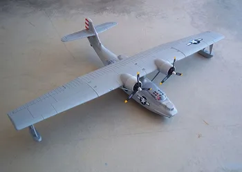 

Dynam Gray 1470MM Catalina PBY Amphibious RC RTF Propeller Plane W/ Motor Servos Battery TH03691