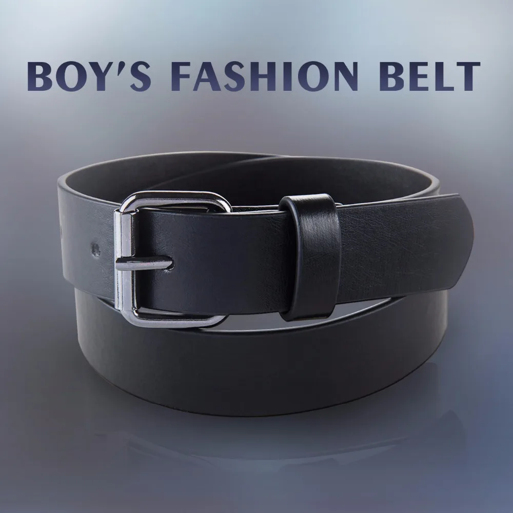 PU Belt For Student School Boys Waist Straps Teens For Jeans Pants Trousers 75cm 80cm 85cm kids fashion belt