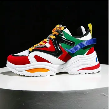 

Ladies Running Shoes Height Increasing Sport Men / Women Sneakers Zapatillas Hombre Deportiva Outdoor Walking Jogging HE-01