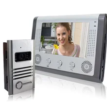 Проводной " цветной видео дверной звонок домашний ИК-камера наблюдения 1 монитор