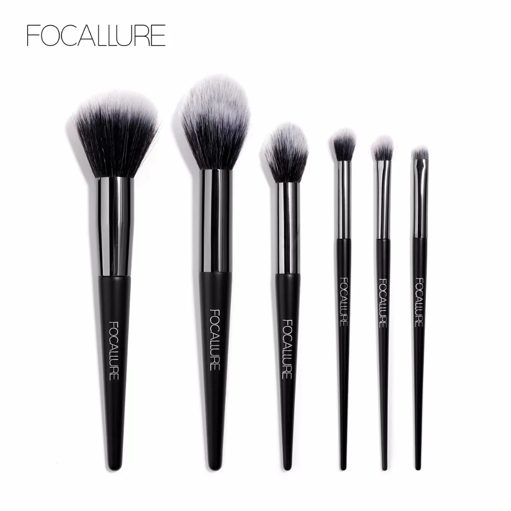 

Face Foundation Makeup Brushes 6pcs/Set Professional Eyeshadow&Blusher Brush High Quality Synthnetic Hair Makeup Brush Tool Kit