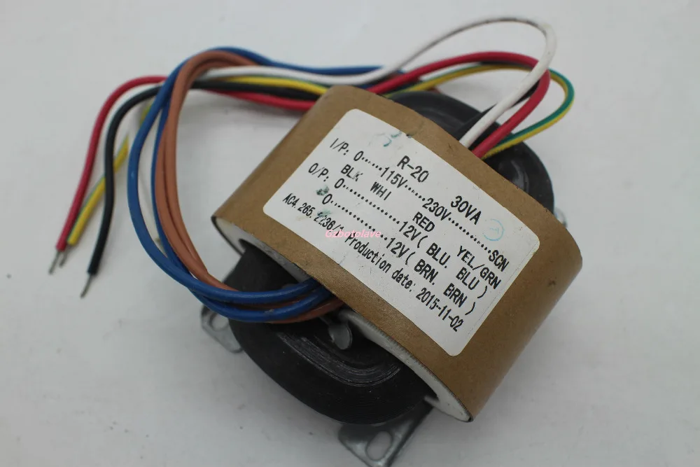 RN20 115V 230V 30W R Core Headphon amp preamplifier Transformer 12V 12V