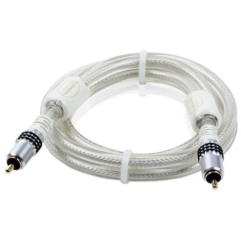 Choseal 30th anniversary QS6771 RCA Subwoofer Speaker Cable Digital Coaxial Audio Cable