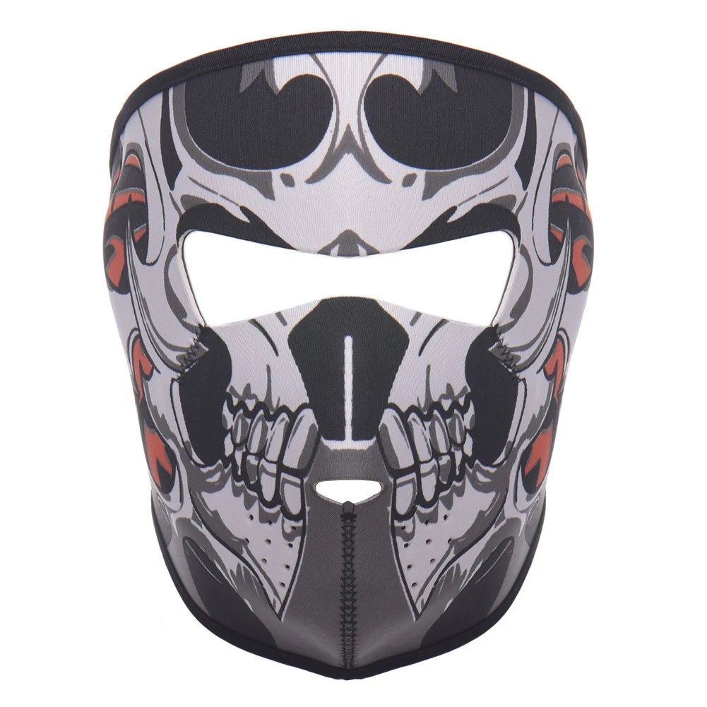 3D маска для спорта на открытом воздухе с черепом, велосипедная маска для езды на велосипеде, шарф, шарфы, бандана, волшебная повязка на голову, защитная маска для лица - Цвет: A