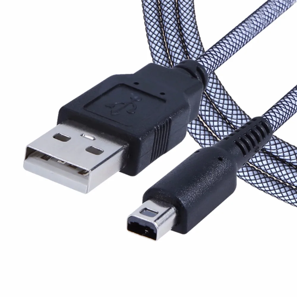 2 в 1 кабель для зарядки 1,5 m 24K синхронизации данных Зарядное устройство зарядный кабель, шнур USB кабель для передачи данных для nintendo NDSI 3dsxl 2dsll 3DS Лидер продаж