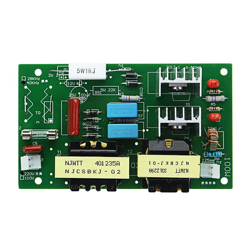

AC 220V 60W-100W Ultrasonic Cleaner Power Driver Frequency Tester Board With 2Pcs 50W 40KHZ Transducers