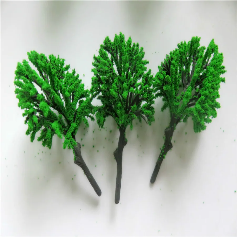 new architecture 3d scale artificial plastic model  green tree  layout18
