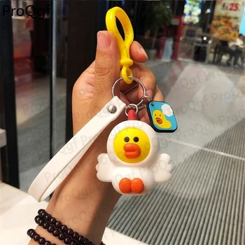 

Ngryise 2Pcs A Set animal girl like keychain