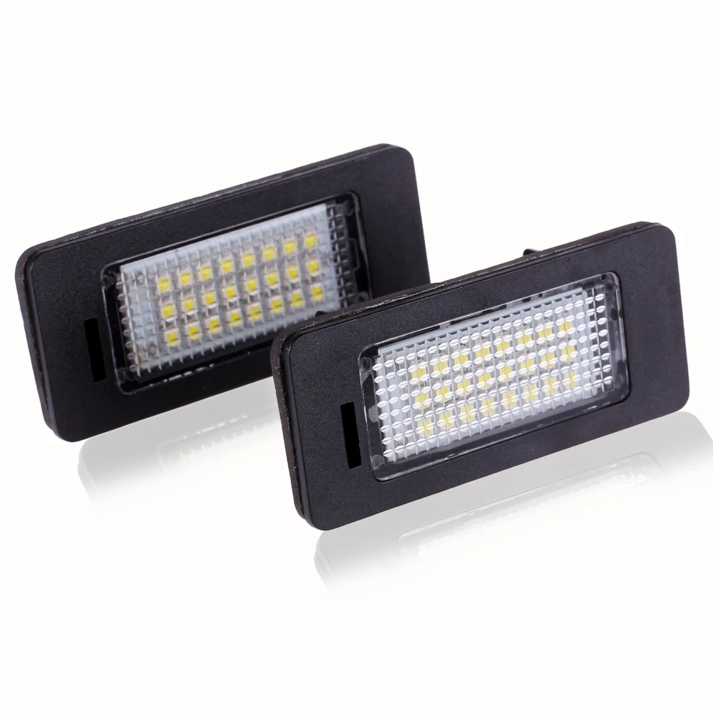 One Pair High Power Canbus 18 SMD LED License Plate Lights for Audi A4