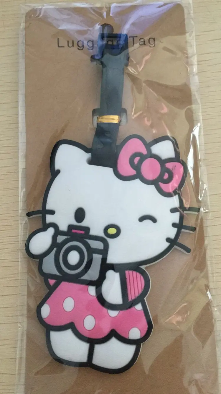

Free shipping kt friend PVC luggage tag / Travel Name baggage tags