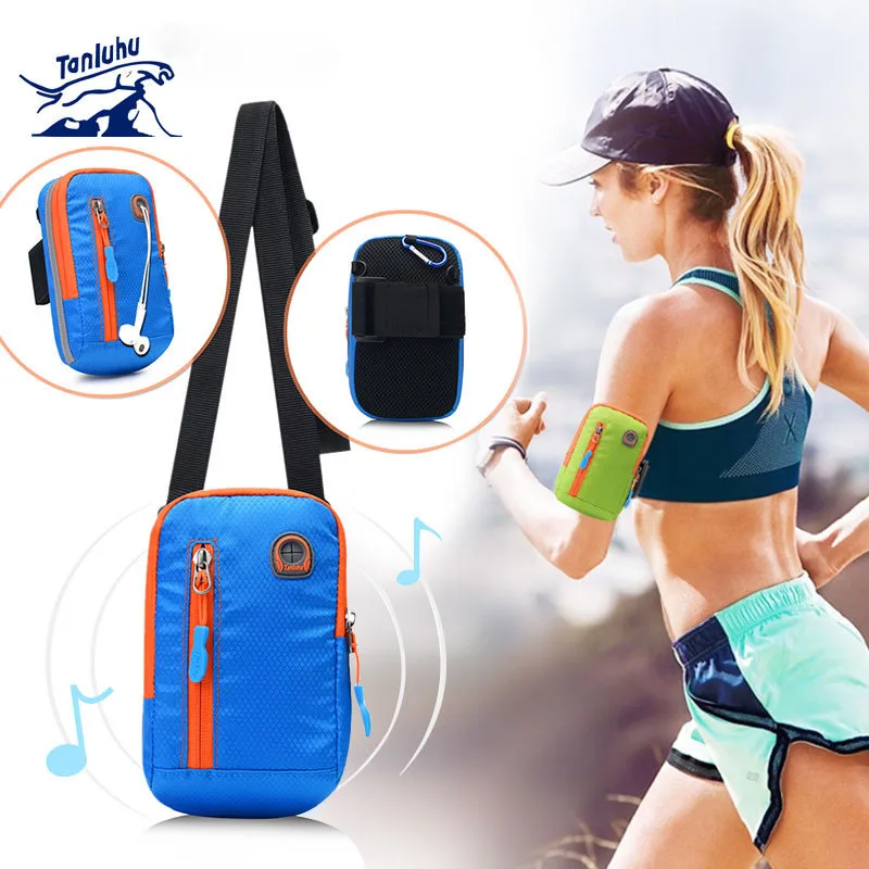 

TANLUHU 366 Men Women Water-resistant Running Jogging Cycling Arm Bag Outdoor Sports Shoulder Cross Bag Phone Pouch