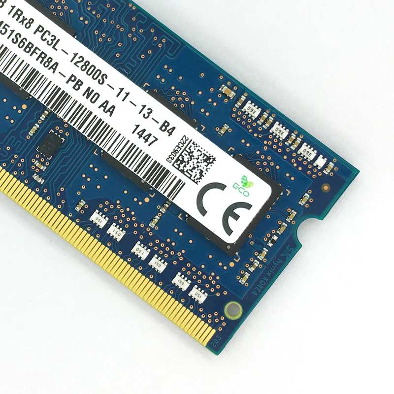 SKhynix чипы Ноутбук Sodimm Ram DDR3L 4 Гб 1600 МГц 1 35 в память для ноутбука PC3L 12800S 204pin без ECC