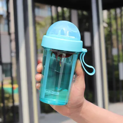 Креативная Мода Пара соломенная чашка пластиковая фитнес водная чашка двойной напиток индивидуальная водная чашка