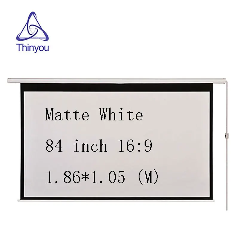 Thinyou 84Inch 16 9 Wall Ceiling Electric Motorized HD font b Projector b font Screen Matt