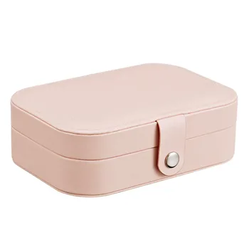 

European Pu Leather Jewelry Boxes Princess Portable Storage Box Multi Layer Large Capacity Jewelry Storage Boxes