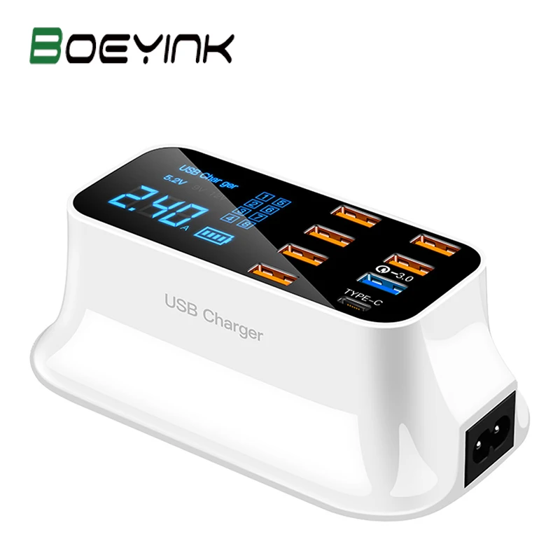 

Fast Wireless Charger For iPhone Samsung QC 3.0 Quick Charge Multi Usb Ports Charging Dock Station Desk Phone Organizer Multiple