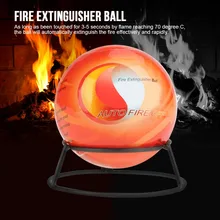Bola de extintor de 5,9 pulgadas, herramienta de seguridad para detener la pérdida de fuego (1,3 KG), polvo seco inofensivo ambiental