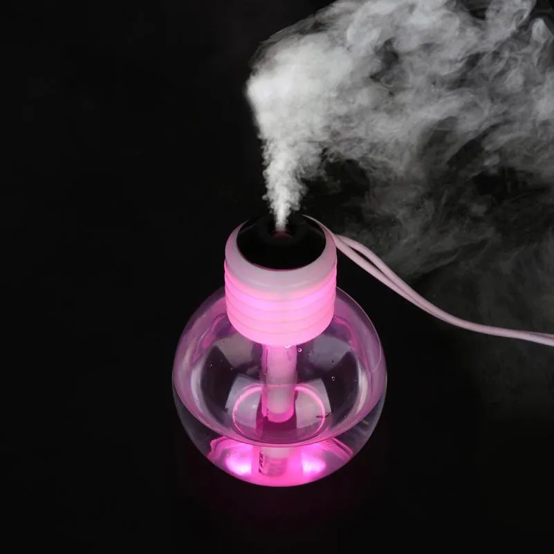 

7 Color USB Portable Humidifier Essential Oil Diffuser Ultrasonic LED Aroma Diffuser Difusores Humidifier Mist Bulb Shape +5$