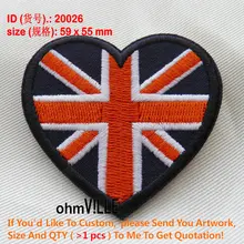 20026 Флаг Великобритании патч, Англия, Великобритания, Gbr железа на патчи гарантированно качество аппликации на заказ