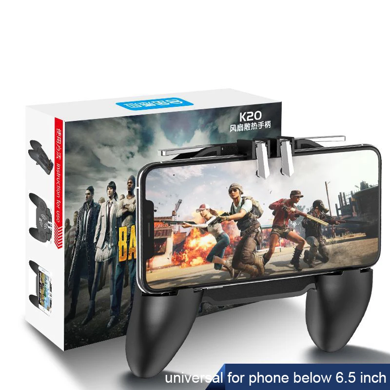 2019 Cooling Fan Gamepad dzhostik Joystick mobile controller for PUBG Shoot Games free fire with Po