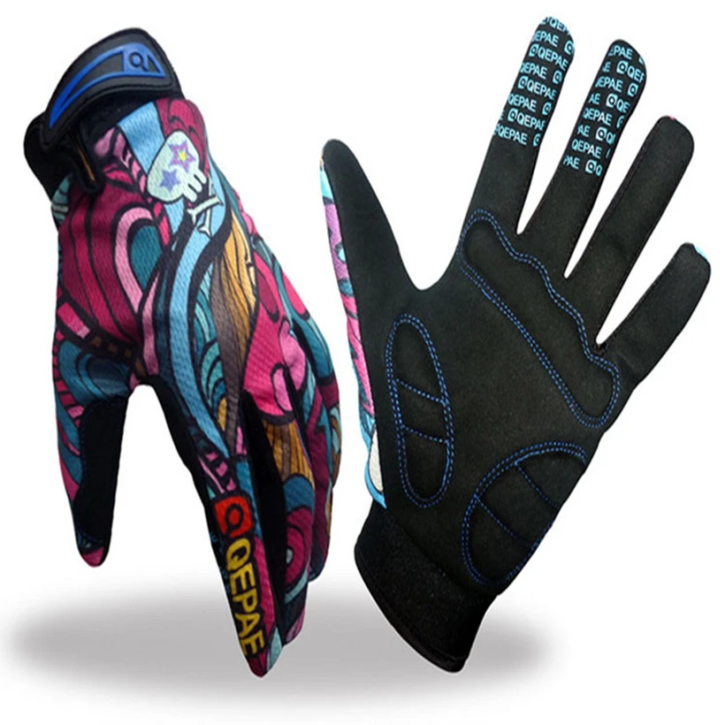 2018 Mountain Bike MTB Cycling Gloves silicone Full long Finger Women