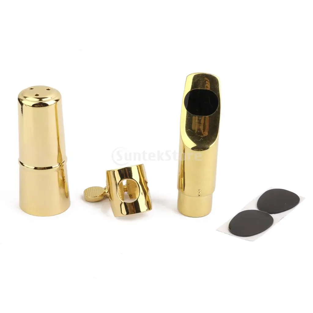 

Soprano Saxophone Mouthpiece #6 with Cap and Ligature Gold Plated