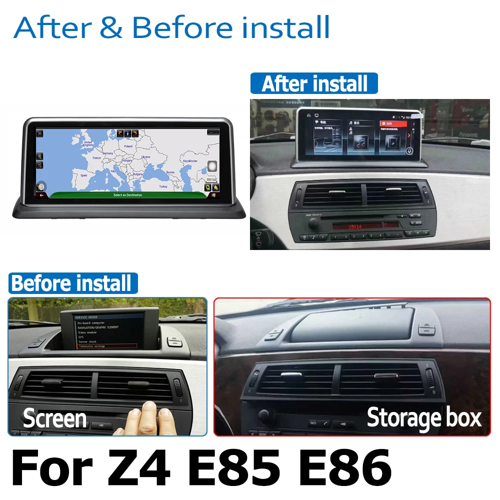 Flash Deal Android 8.0 2+32 Car DVD Navi Player For BMW Z4 E85 E86 2002~2008 Audio Stereo HD Touch Screen WiFi Bluetooth original style 3