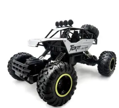 1/12 2,4G 4WD Рок Гусеничный радиоуправляемая антигравитационная машина Electrict Багги игрушка дистанционного Управление гоночный радиоуправляемое багги Модель машины из сплава металла подарок игрушка для ребенка - Цвет: Золотой