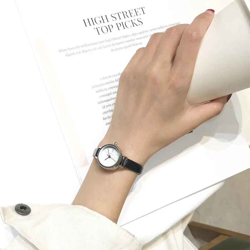 

Mini Women Quartz Wristwatch Stereo Slender Leather Bracelet Watches Female Ladies Watch For Women Reloj Mujer Business Casual