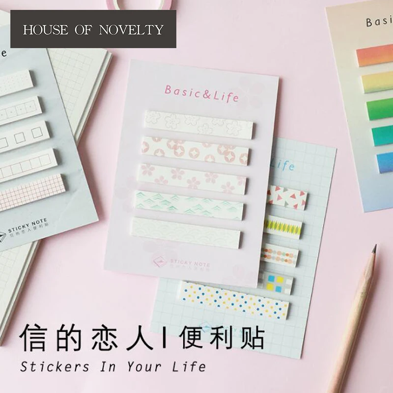 

Simple Basic & Life Memo Pad Sticky Notes Memo Notebook Stationery Papelaria Escolar School Supplies