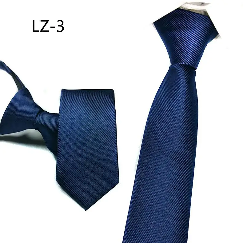 Модный галстук 5 см для мужчин и женщин, тонкий узкий ленивый галстук, легко тянет веревку на шею, одежда в Корейском стиле для свадебной вечеринки - Цвет: 3