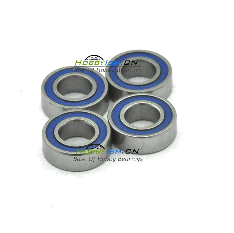 

4PCS 6x15x5 blue Rubber Bearings ABEC-3 696 2RS