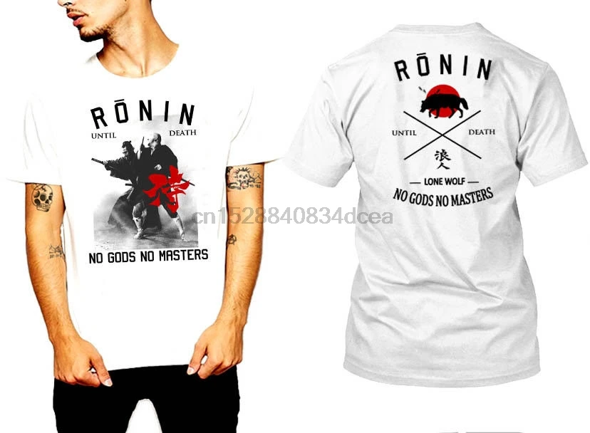 Летняя модная футболка с изображением ронина японская принтом Shogun Assassins Bushido