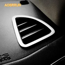 AOSRRUN Stainless steel Auto instrument desk tuyere decoration Air-conditioning outlet Car accessories for Mitsubishi ASX 2018