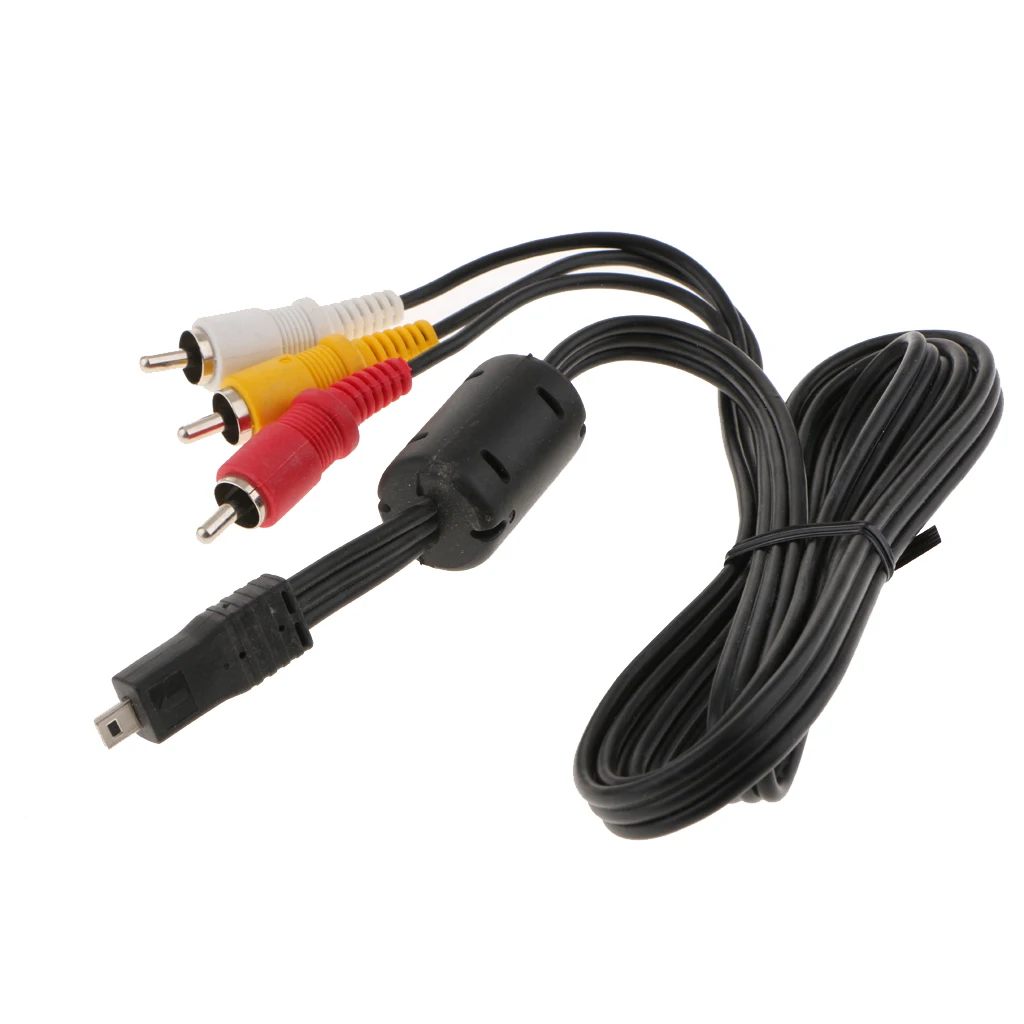 For Nikon Camera AV Cable Audio Video Cord EG-CP16 TV Connection RCA Adapter Wire Lead View Recording Iamge 1.2m/4ft Length 
