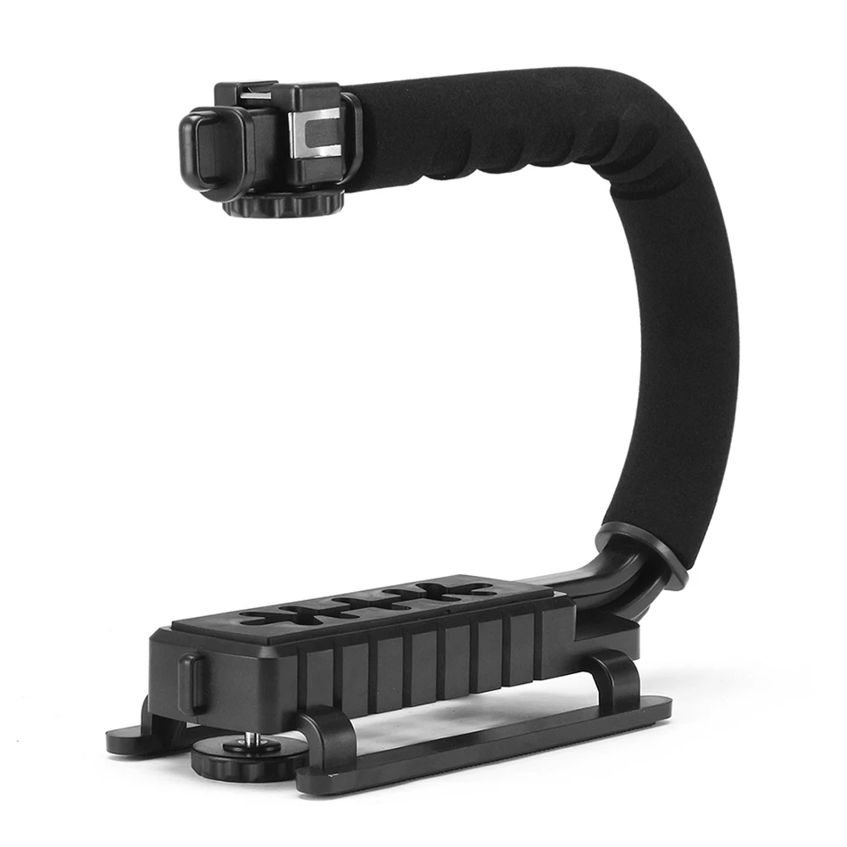 Ulanzi 3 Shoe Mounts Video Stabilizer Handheld Grip for Gopro Hero