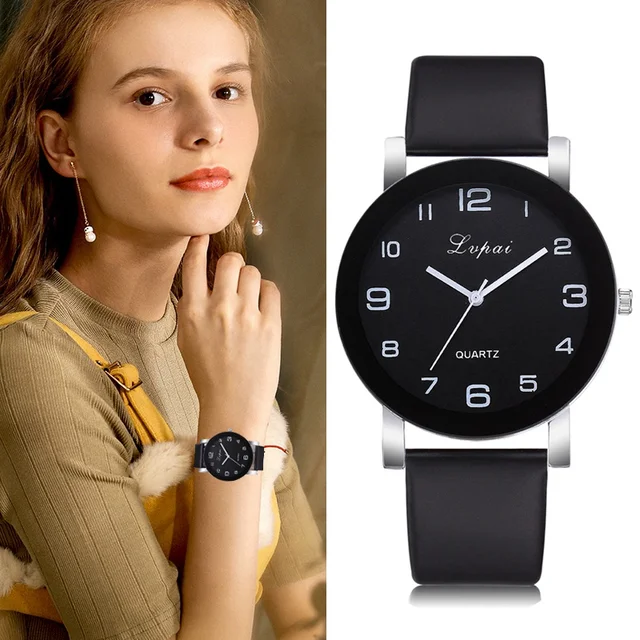 Lvpai Brand Bracelet Watch Women Fashion Leather Black Quartz Wrist Watches Ladi Lvpai Brand Bracelet Watch Women Fashion Leather Black Quartz Wrist Watches Ladi