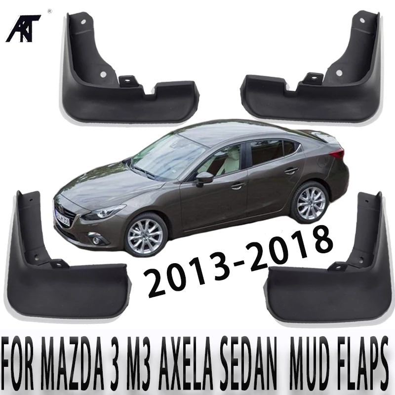 

Car Mud Flaps For Mazda 3 M3 Axela Sedan 2013-2018 Plastic Mud Flaps Splash Guard Mudguard Fender Mudflap Dirt Splasher Protecto